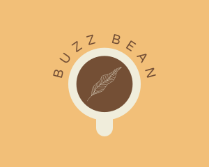 Coffee Cup Leaf logo design