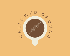 Coffee Cup Leaf logo design