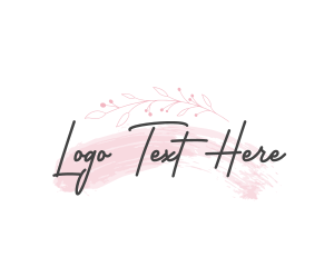 Elegant Leaf Watercolor logo