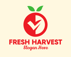 Fresh Red Fruit logo design