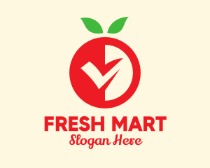 Fresh Red Fruit logo design