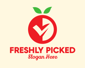 Fresh Red Fruit logo design