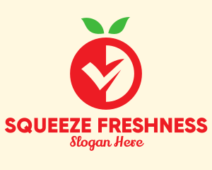 Fresh Red Fruit logo design