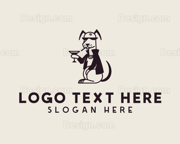 Pet Animal Dog Bar Logo