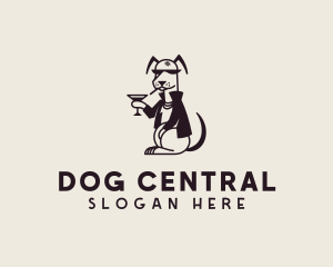 Pet Animal Dog Bar logo design