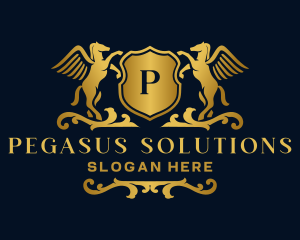 Pegasus Royal Crest logo design