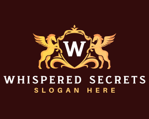 Premium Luxury Horse Crest logo design