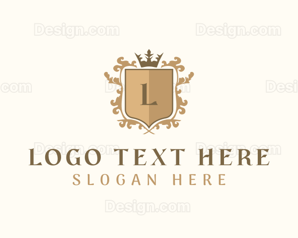 Shield Crown Wreath Firm Logo