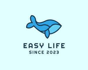 Aquatic Whale Waterpark logo design