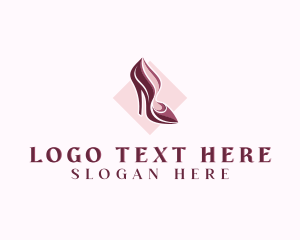 Stylish Fashion High Heels logo design