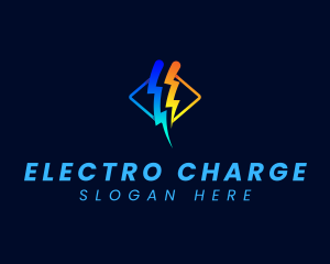 Power Lightning Energy logo design