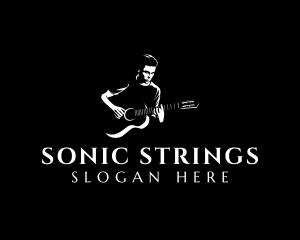 Country Music Guitar Musician logo