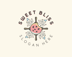 Ice Cream Cookie Dessert logo design