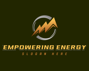 Thunderbolt Electricity Power logo design