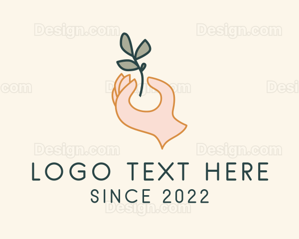 Herbal Plant Hand Logo