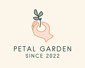 Herbal Plant Hand logo design