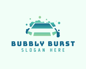 Gradient Car Wash logo design