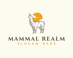 Llama Animal Livestock logo
