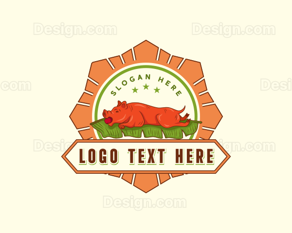 Roast Pig Lechon Logo