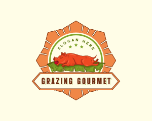 Roast Pig Lechon logo design