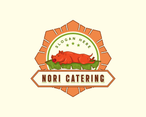 Roast Pig Lechon logo design