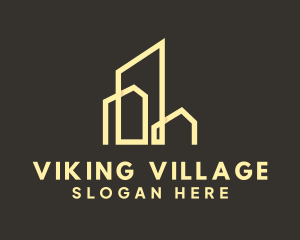 Property Building Village logo design