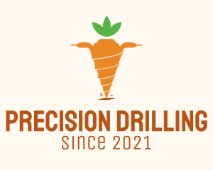 Drill Carrot Farm  logo design