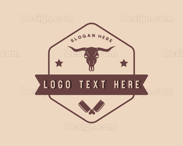 Beef Meat Butcher Logo