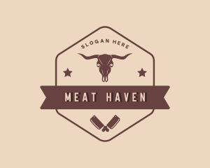 Beef Meat Butcher logo design