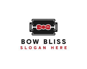 Razor Blade Bowtie logo design