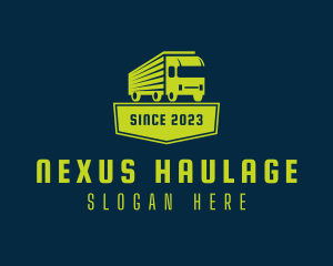 Truck Freight Delivery logo design