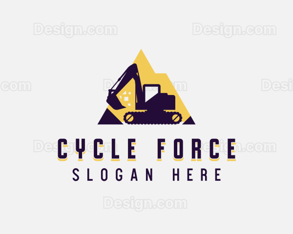 Industrial Mountain Excavator Logo