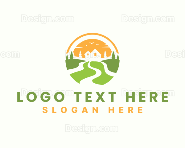 Landscaping Lawn Maintenance Logo