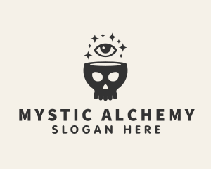 Mystic Skull Eye logo design