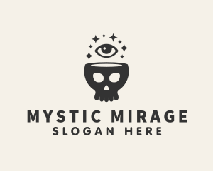 Mystic Skull Eye logo design