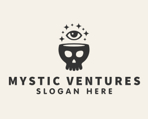 Mystic Skull Eye logo design