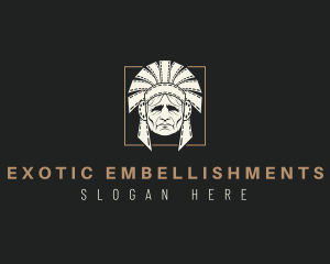 Tribal Chieftain Cinema logo design