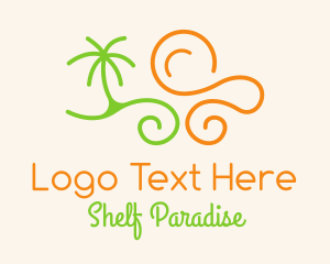 Summer Beach Waves  logo design