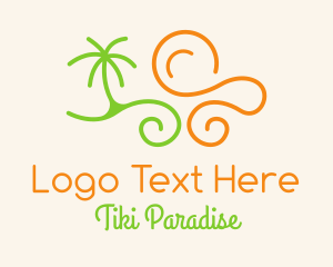 Summer Beach Waves  logo design