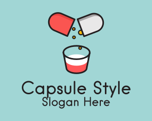 Capsule Supplement Drink logo