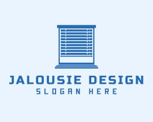 Blue Window Blinds logo design