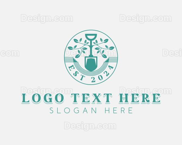 Landscaping Garden Shovel Logo