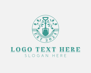 Landscaping Garden Shovel logo