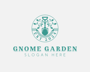 Landscaping Garden Shovel logo design