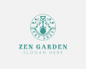 Landscaping Garden Shovel logo design