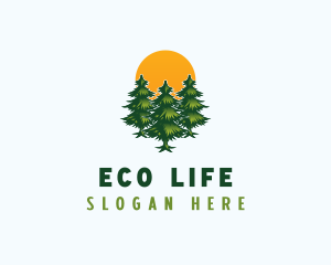 Pine Tree Forest logo design