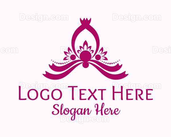 Ribbon Petal Ornament Logo