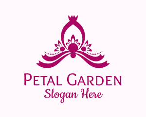 Ribbon Petal Ornament logo design