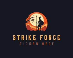 Spartan Fighter Warrior logo