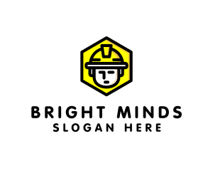 Hardhat Worker Construction logo